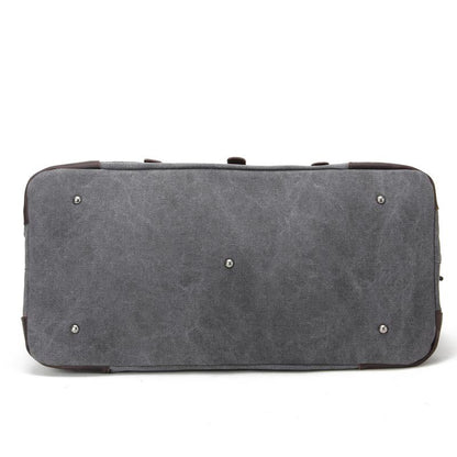 Thomas | Large canvas travel bag made of Genuine Leather
