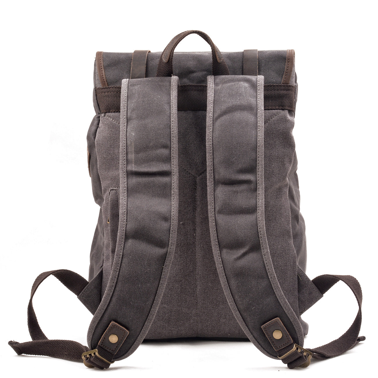 Marcus | Canvas travel backpack made of Genuine Leather