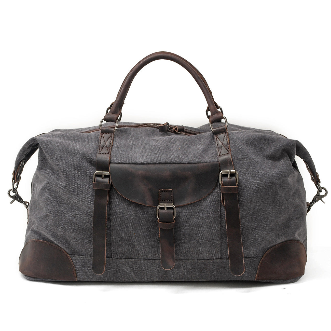 Thomas | Large canvas travel bag made of Genuine Leather