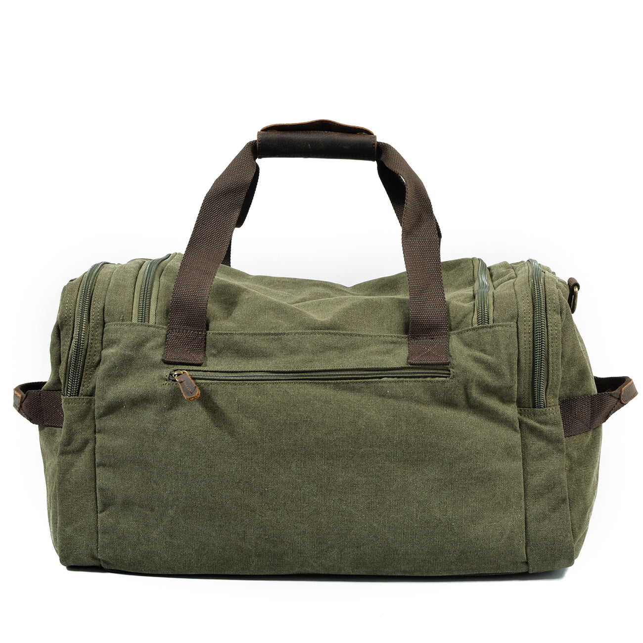 David | Canvas duffle bag for travel made of Genuine Leather