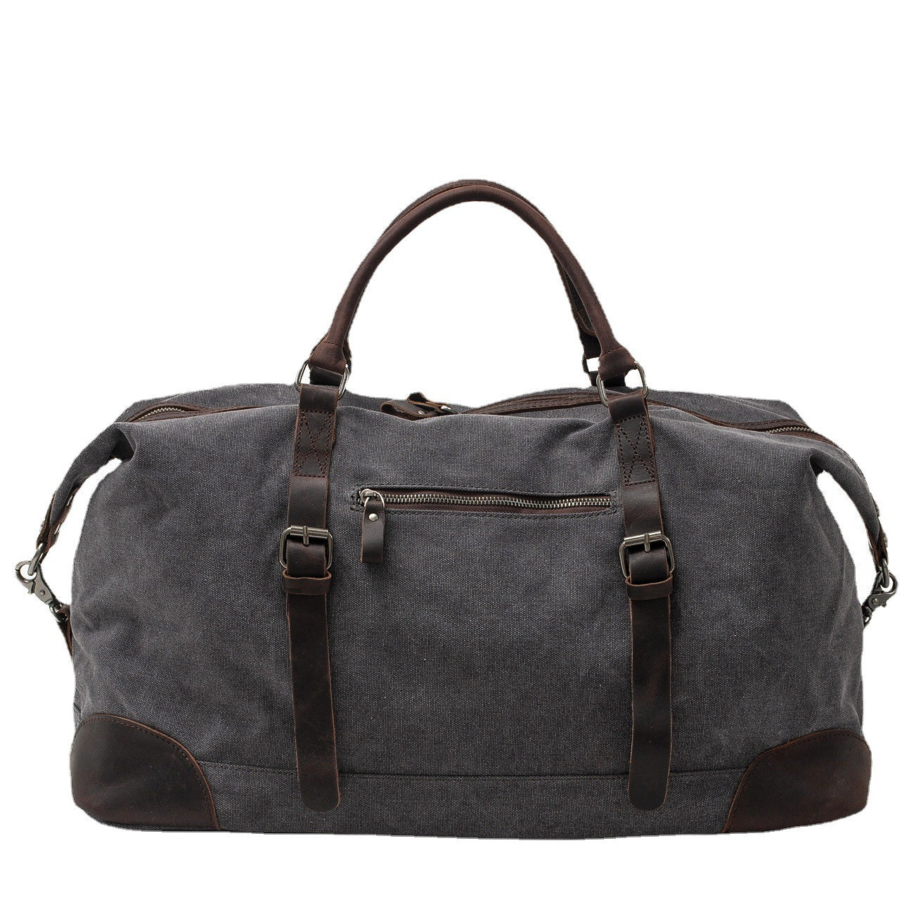Thomas | Large canvas travel bag made of Genuine Leather