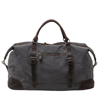 Thomas | Large canvas travel bag made of Genuine Leather