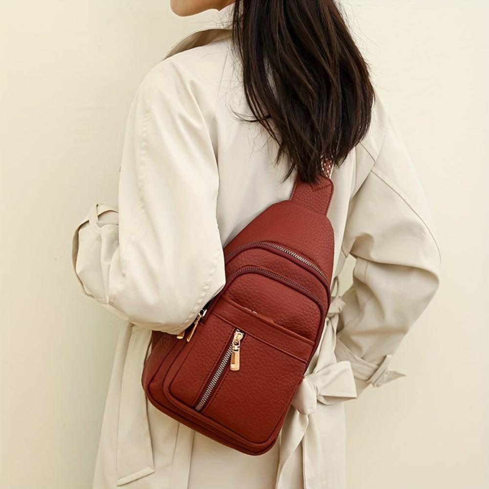 Hazel | Always at hand — Compact Leather Shoulder Bag