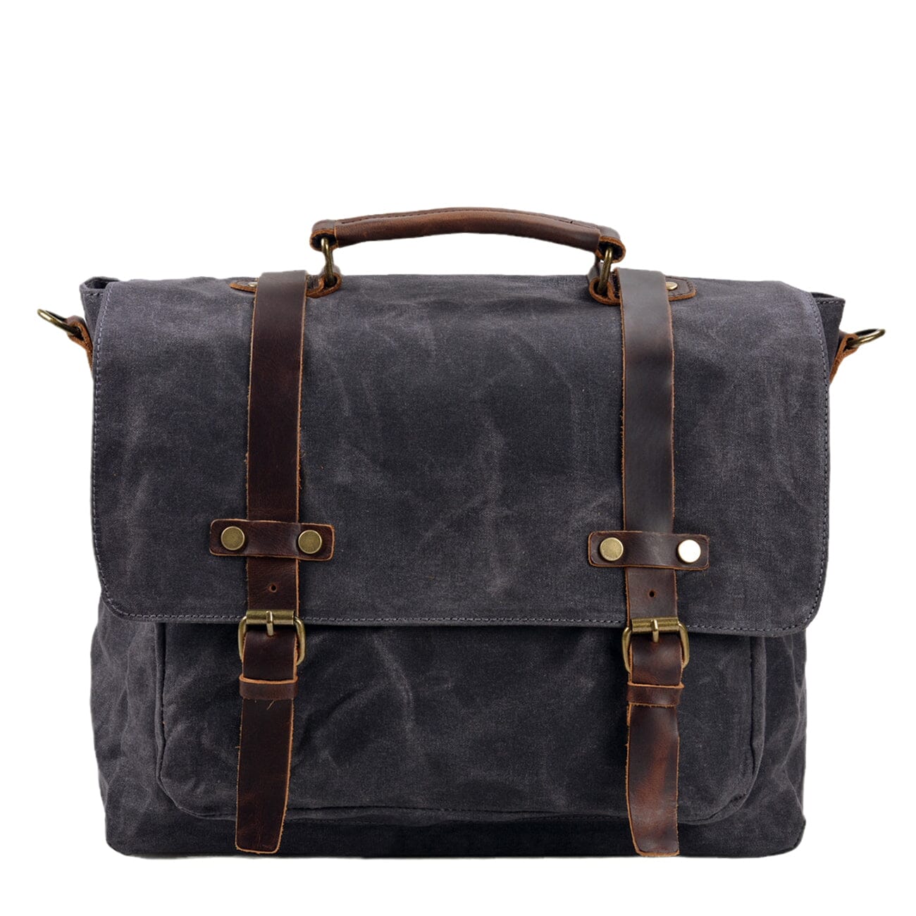 Ryan | Canvas shoulder bag made of Genuine Leather