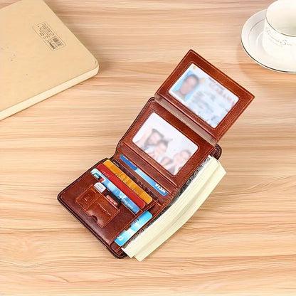 Richard | Leather wallet made of Genuine Leather with RFID protection