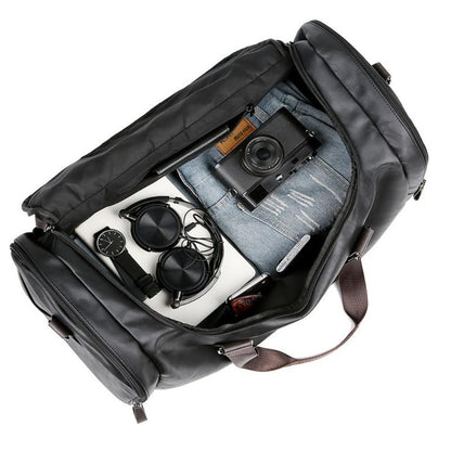 Everett | Large duffle bag for travel made of Genuine Leather