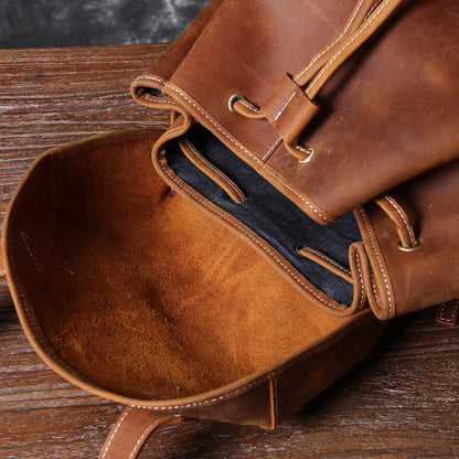Jeffrey | Classic backpack made of Genuine Leather
