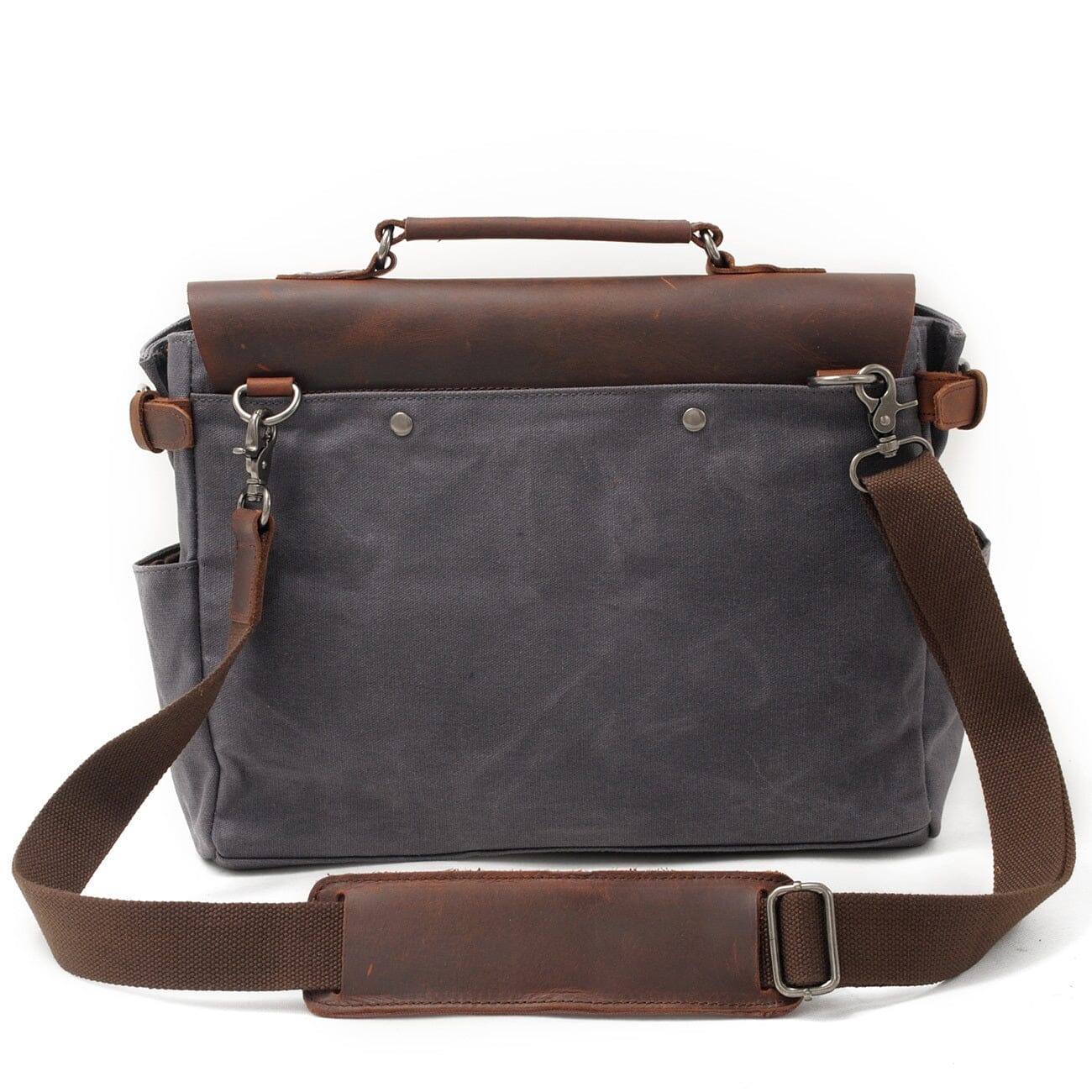 Alexander | Canvas shoulder bag made of Genuine Leather