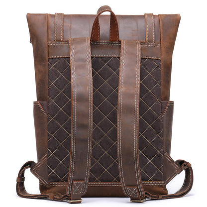 Larry | Retro backpack made of Genuine Leather