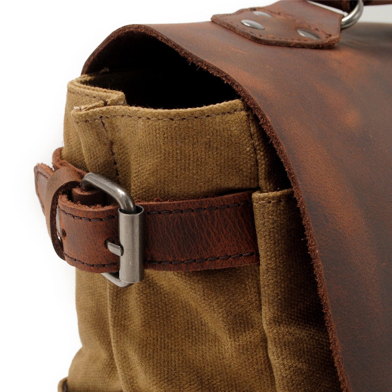 Alexander | Canvas shoulder bag made of Genuine Leather