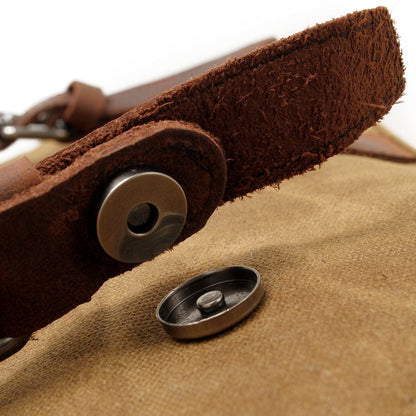 Alexander | Canvas shoulder bag made of Genuine Leather
