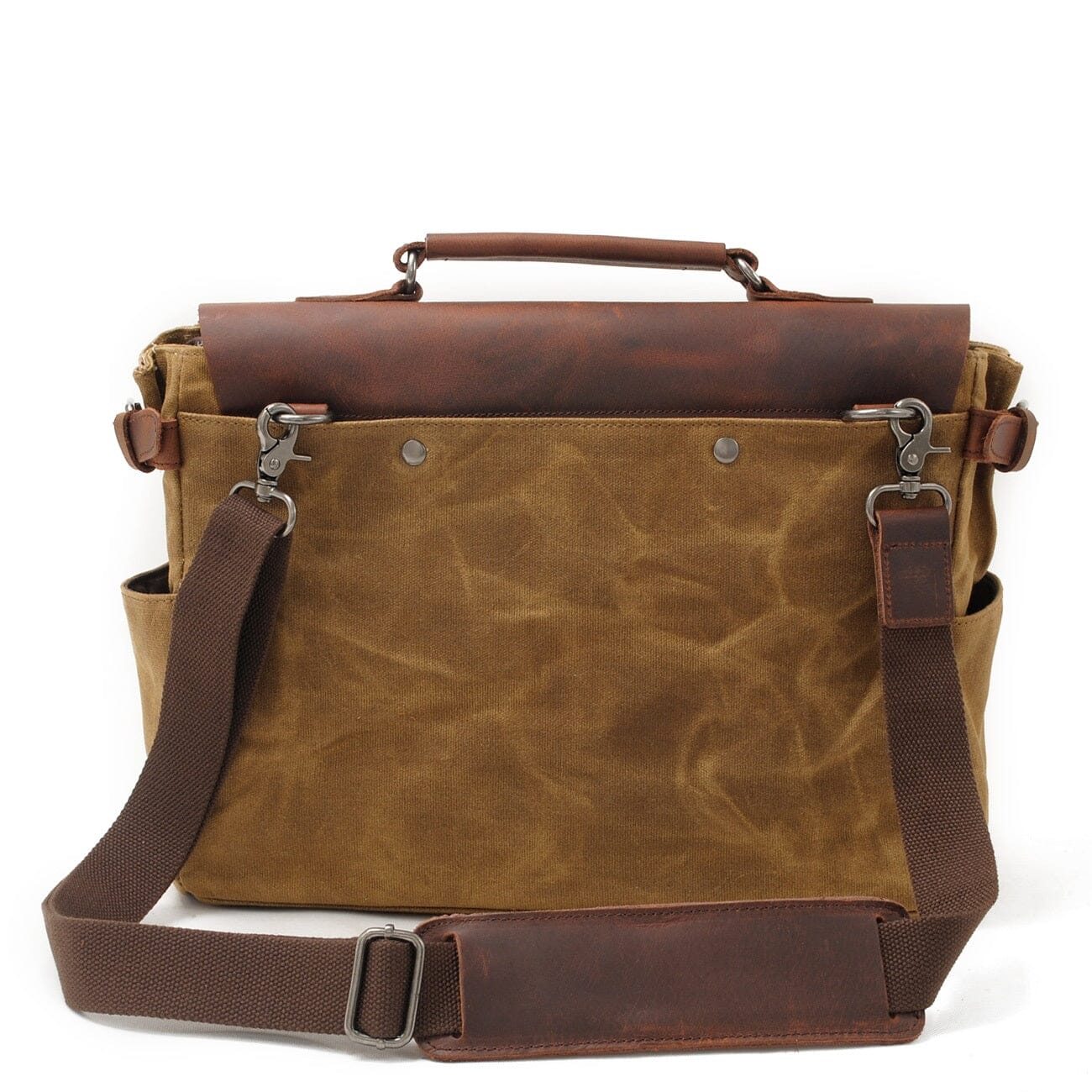 Alexander | Canvas shoulder bag made of Genuine Leather
