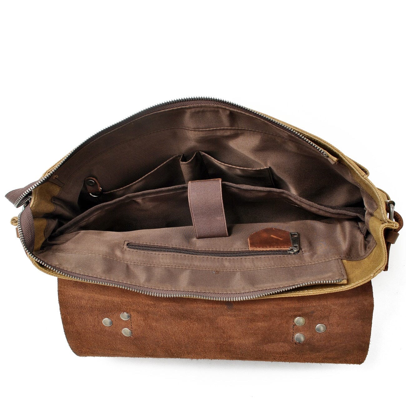 Alexander | Canvas shoulder bag made of Genuine Leather