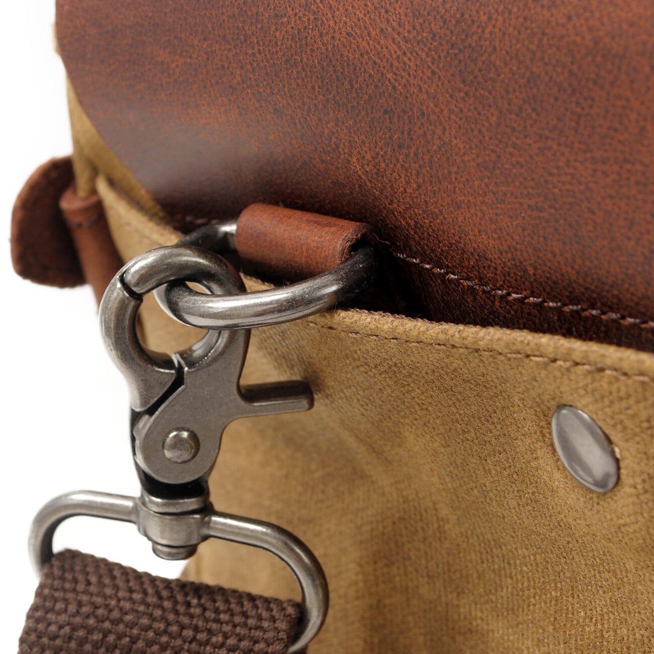 Alexander | Canvas shoulder bag made of Genuine Leather