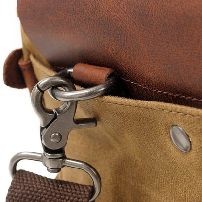 Alexander | Canvas shoulder bag made of Genuine Leather