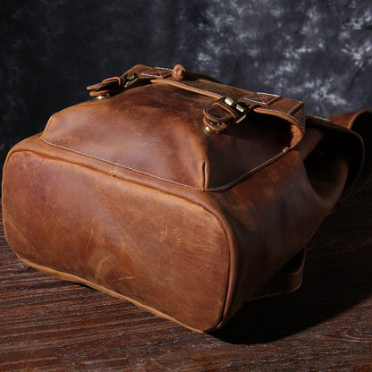 Jeffrey | Classic backpack made of Genuine Leather