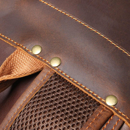Robert | Sturdy travel backpack made of Genuine Leather