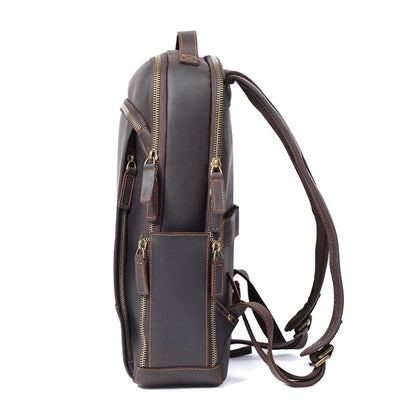 Andrew | Genuine Leather Laptop Backpack for Work