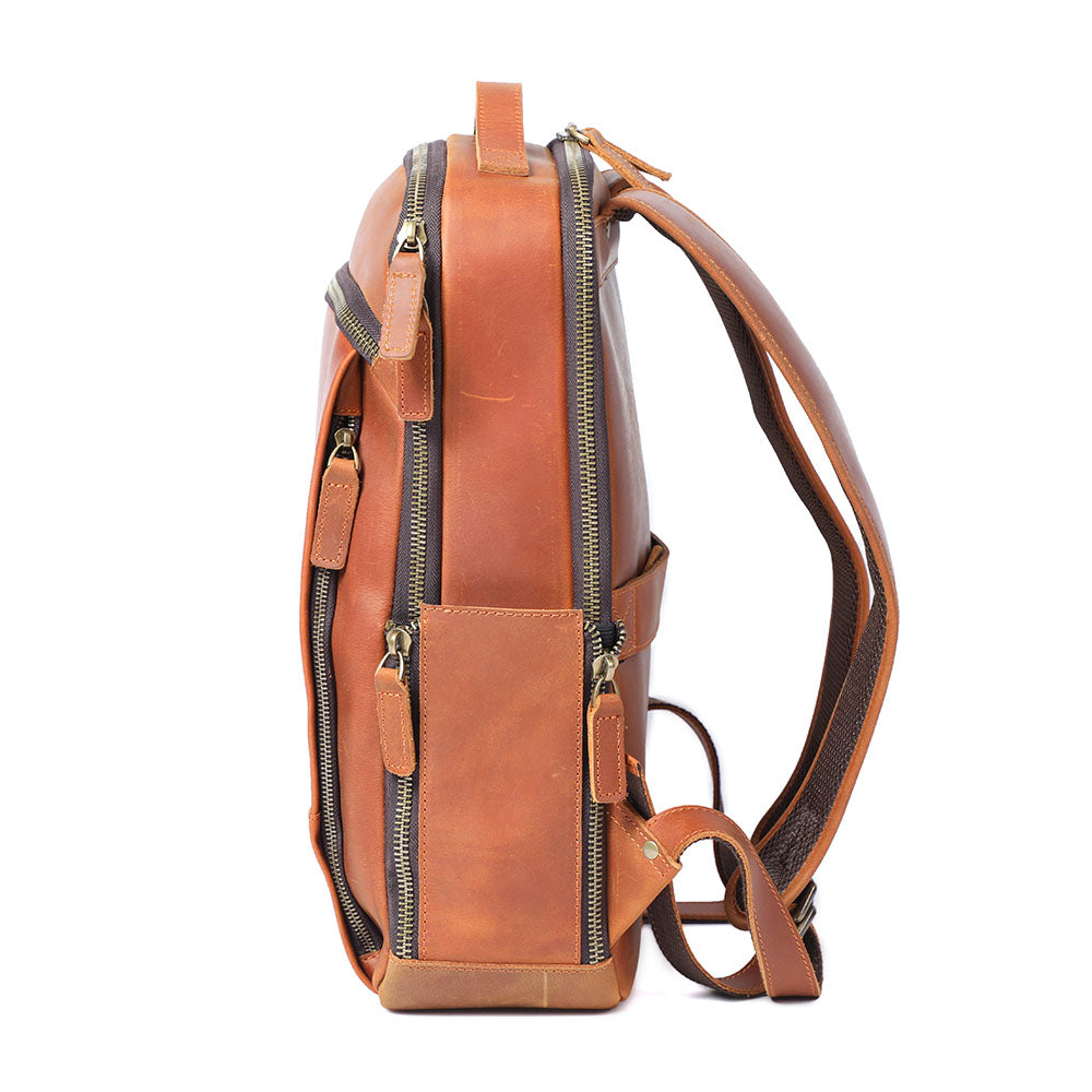 Andrew | Genuine Leather Laptop Backpack for Work
