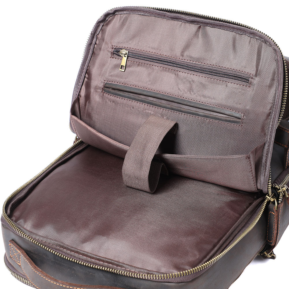 Andrew | Genuine Leather Laptop Backpack for Work