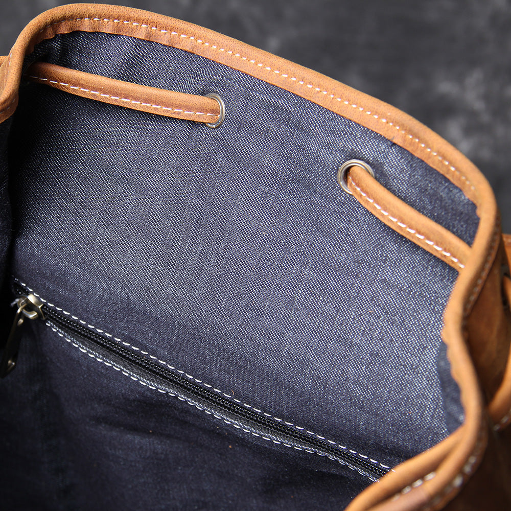 Jeffrey | Classic backpack made of Genuine Leather