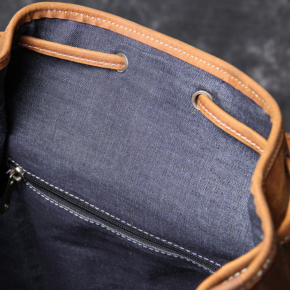 Jeffrey | Classic backpack made of Genuine Leather