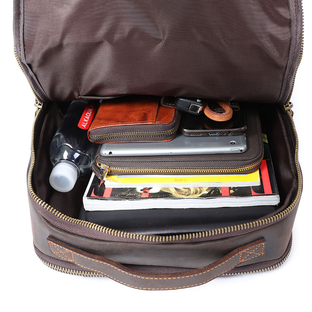 Andrew | Genuine Leather Laptop Backpack for Work