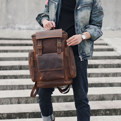 Charles | Laptop backpack made of Genuine Leather
