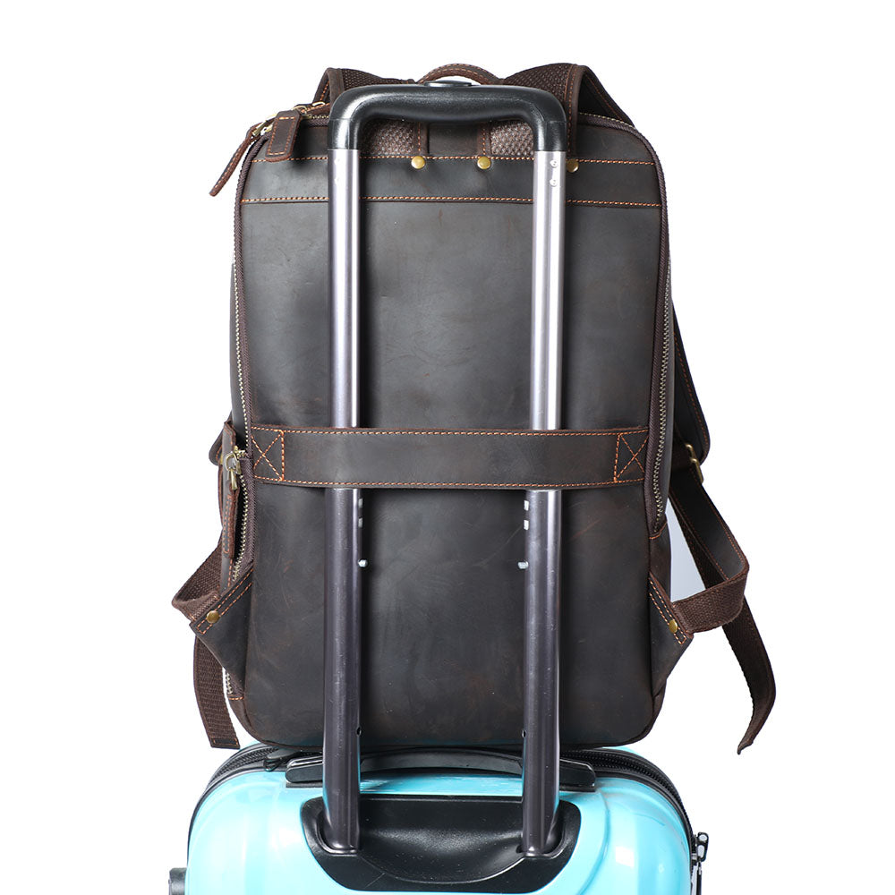 Andrew | Genuine Leather Laptop Backpack for Work