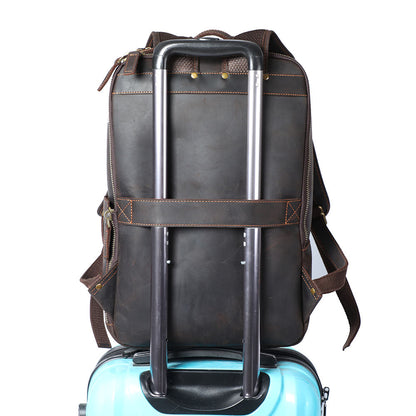 Andrew | Genuine Leather Laptop Backpack for Work
