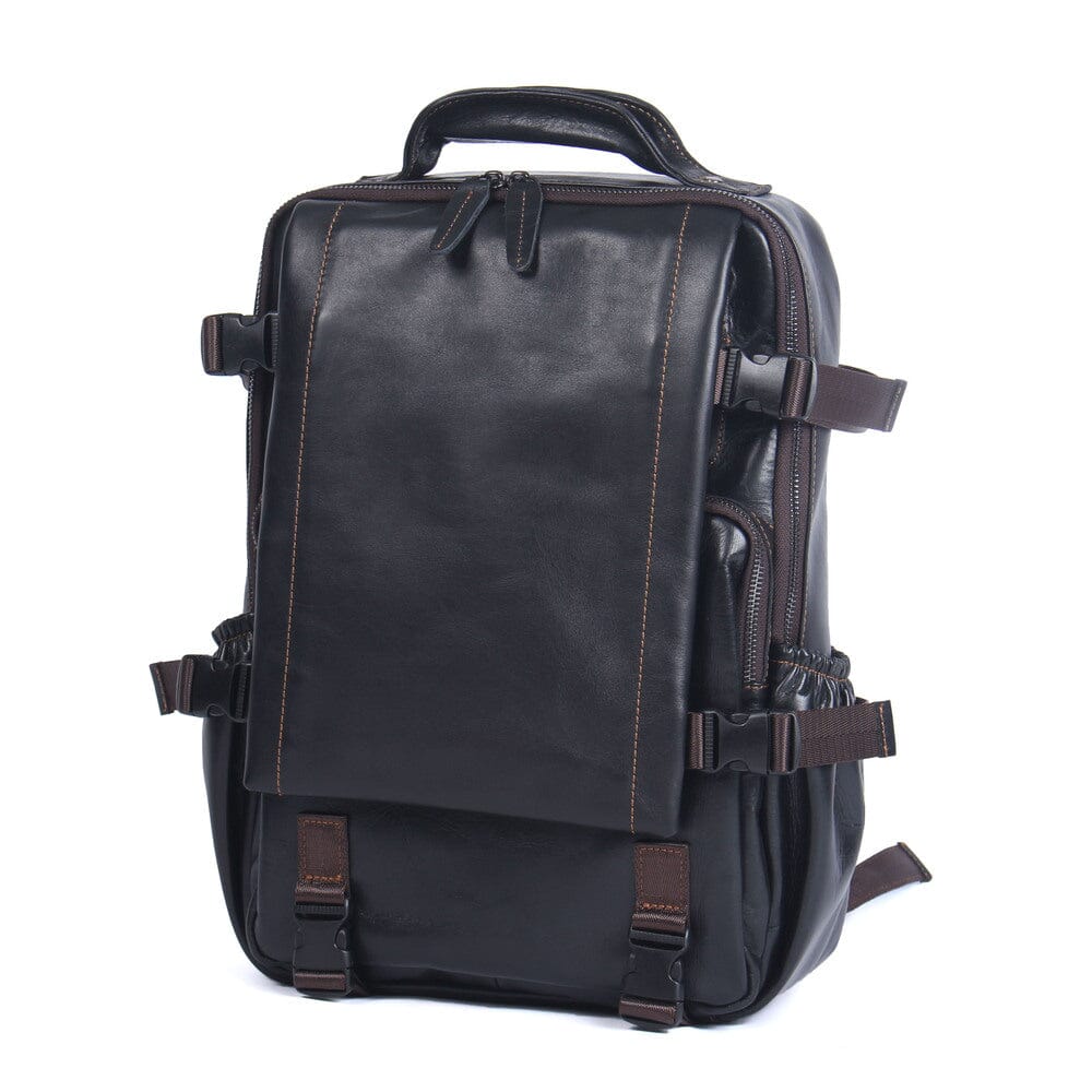 Matthew | Laptop backpack made of Genuine Leather for work and travel