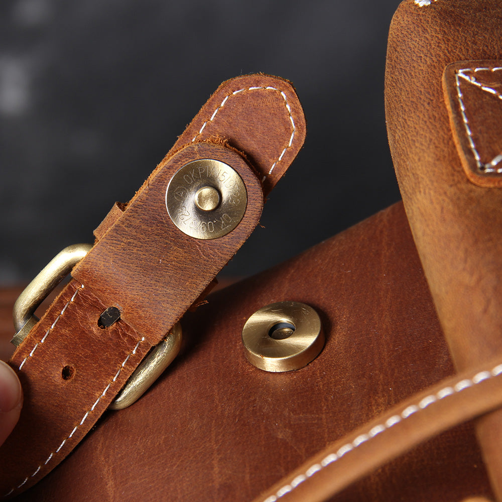 Jeffrey | Classic backpack made of Genuine Leather