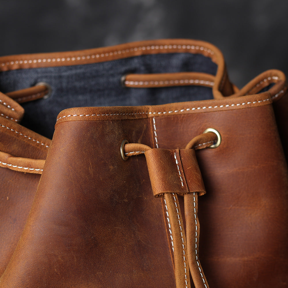 Jeffrey | Classic backpack made of Genuine Leather