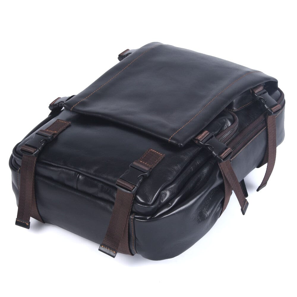 Matthew | Laptop backpack made of Genuine Leather for work and travel