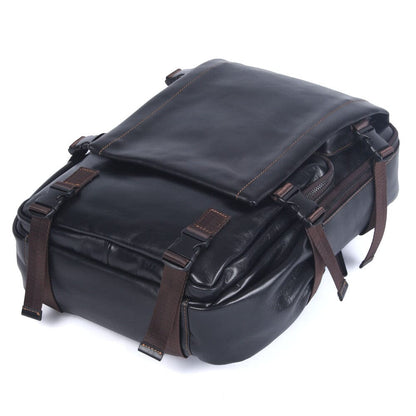 Matthew | Laptop backpack made of Genuine Leather for work and travel