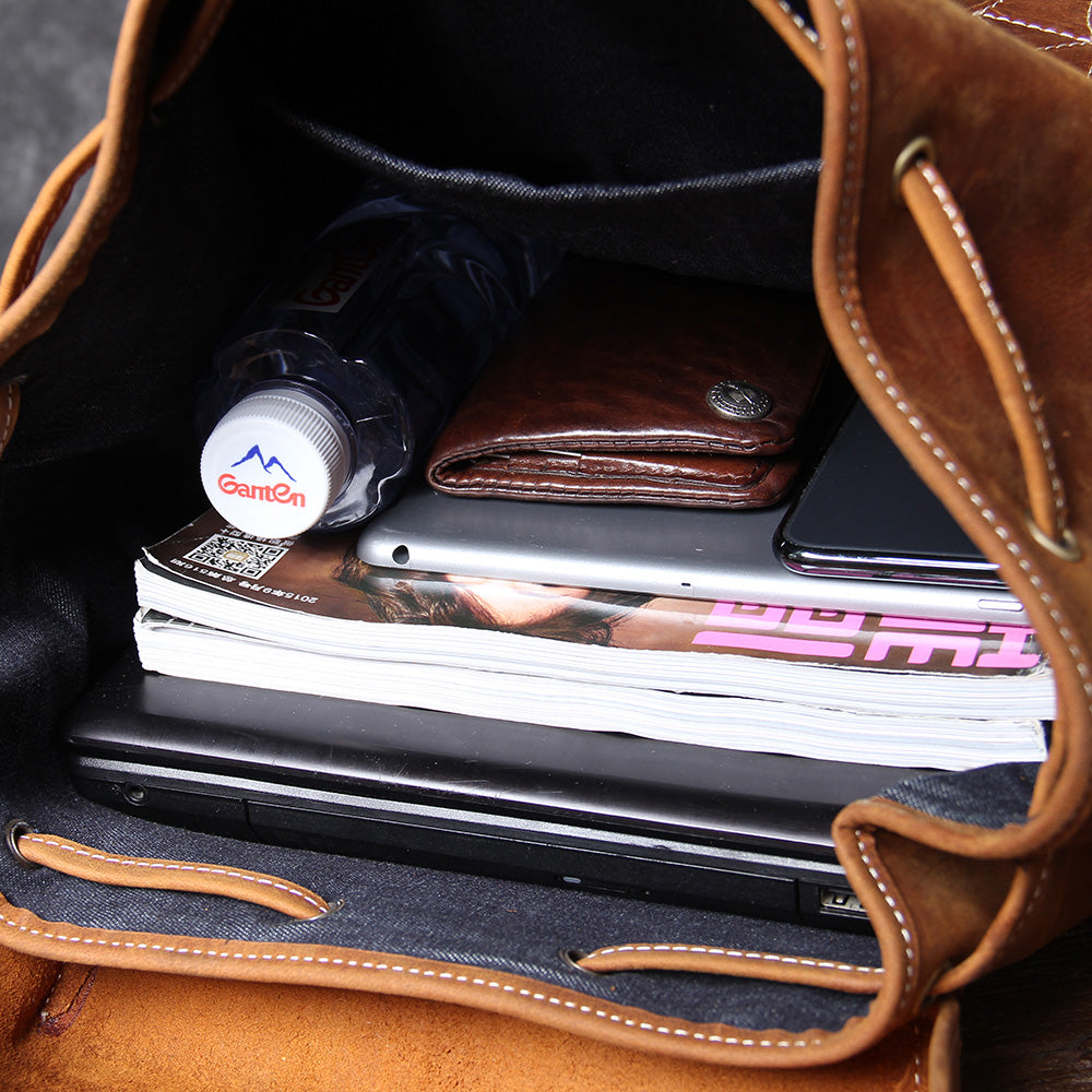 Jeffrey | Classic backpack made of Genuine Leather