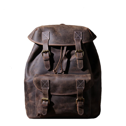 Jeffrey | Classic backpack made of Genuine Leather