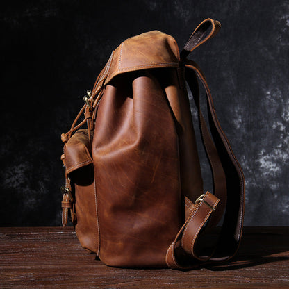 Jeffrey | Classic backpack made of Genuine Leather