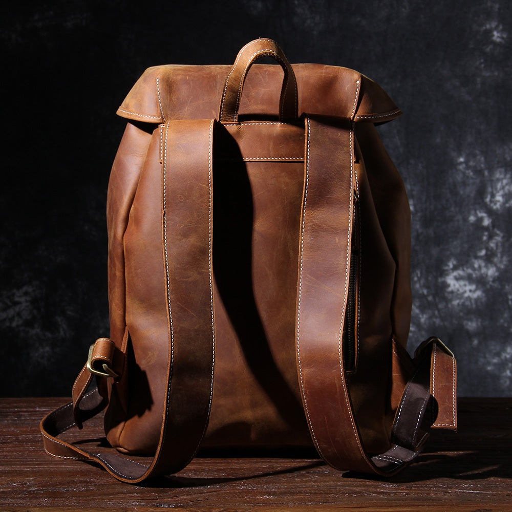Jeffrey | Classic backpack made of Genuine Leather