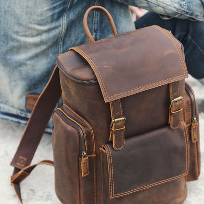 Charles | Laptop backpack made of Genuine Leather