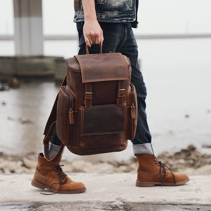Charles | Laptop backpack made of Genuine Leather
