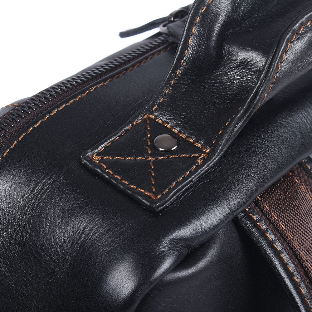 Matthew | Laptop backpack made of Genuine Leather for work and travel