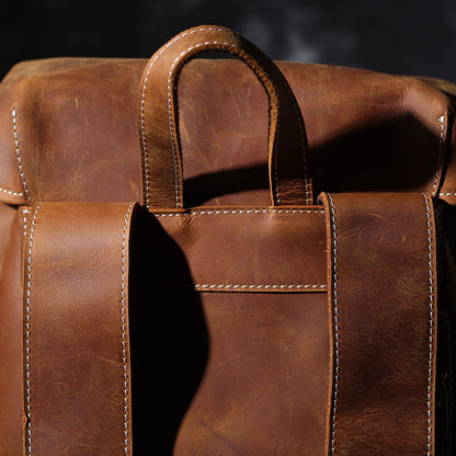 Jeffrey | Classic backpack made of Genuine Leather