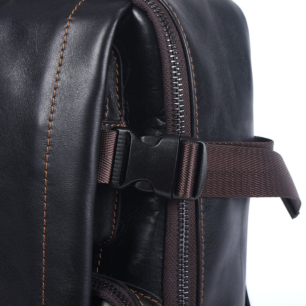 Matthew | Laptop backpack made of Genuine Leather for work and travel