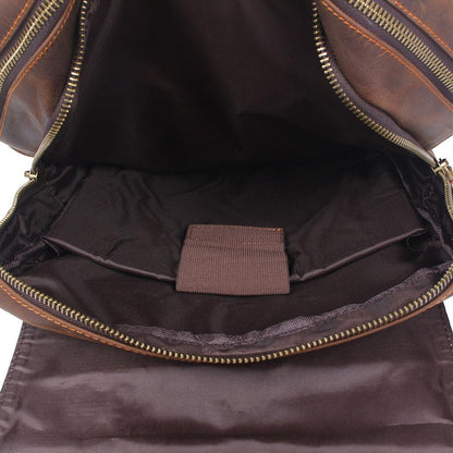 Robert | Sturdy travel backpack made of Genuine Leather