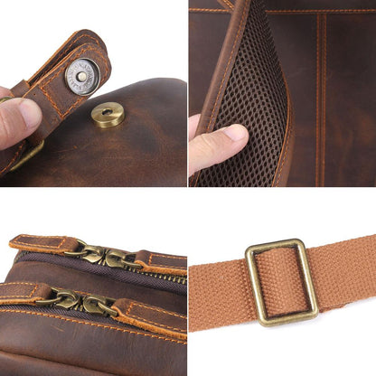 Robert | Sturdy travel backpack made of Genuine Leather