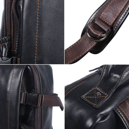 Matthew | Laptop backpack made of Genuine Leather for work and travel