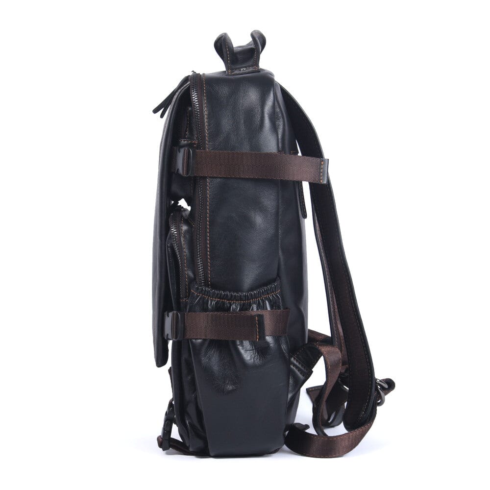 Matthew | Laptop backpack made of Genuine Leather for work and travel