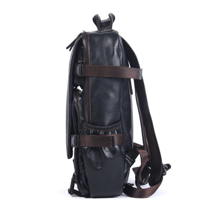 Matthew | Laptop backpack made of Genuine Leather for work and travel