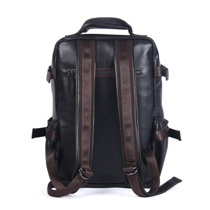 Matthew | Laptop backpack made of Genuine Leather for work and travel